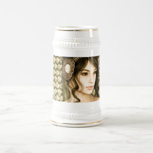 Chope À Bière Portrait de Princesse de Conte de Fées Enchanté