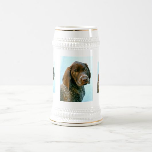 Chope À Bière Portrait d'un chien (Centre)