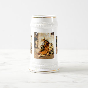 Chope À Bière Portrait d'un homme oriental