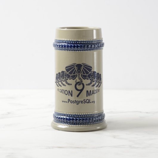 Chope À Bière Postgres9 bière Stein (Centre)