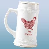 Chope À Bière Poulets Hen Personnalisé