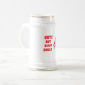 Chope À Bière Poupées mignonnes mais effrayantes (Devant gauche)
