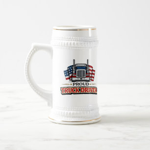 Chope à bière pour chauffeur de camion américain f