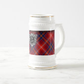 Chope À Bière POUR LUI Lichtie rouge Stein - personnalisable - (Devant droit)