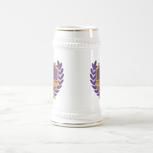 Chope À Bière Pourpre et or de Stein (Centre)