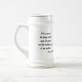 Chope À Bière Poursuivre la paix (Gauche)