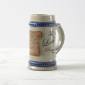 Chope À Bière Prayer Stein du seigneur (Devant droit)