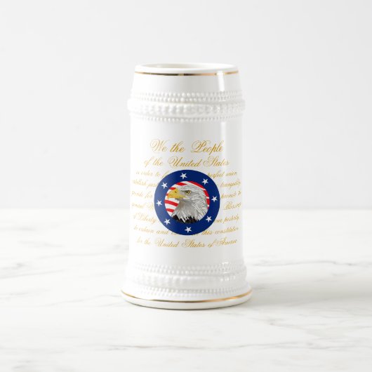 Chope À Bière Préambule de la Constitution (Centre)