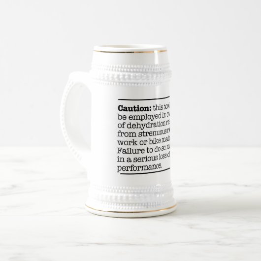 Chope À Bière Précaution Stein (Devant gauche)