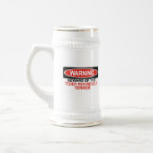 Chope À Bière Prenez garde de Teddy Roosevelt Terrier (Gauche)