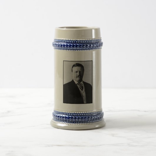 Chope À Bière Président Theodore Roosevelt Portrait Beer Stein (Centre)