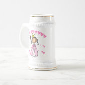 Chope À Bière Princesse de coeurs (Devant gauche)