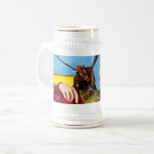 Chope À Bière Princesse Dragon Fantastique Art Numérique (Devant gauche)