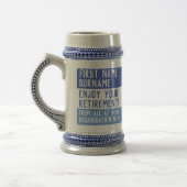 Chope À Bière Profitez de votre retraite - (Gauche)