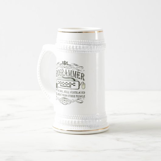 Chope À Bière Programmeur drôle (Devant gauche)