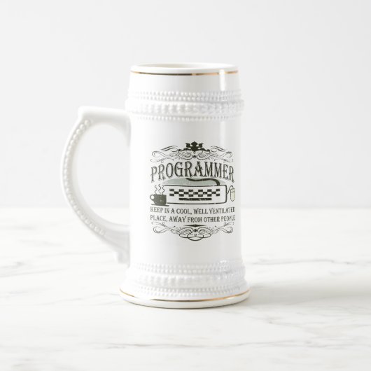 Chope À Bière Programmeur drôle (Gauche)