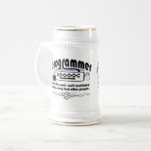 Chope À Bière Programmeur drôle (Devant gauche)