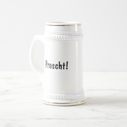 Chope À Bière Proscht ! Dégustation suisse avec drapeau (Devant gauche)