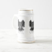 Chope À Bière Puissance noir et blanc (Devant gauche)