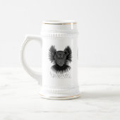 Chope À Bière Puissance noir et blanc (Gauche)