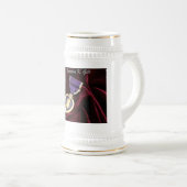 Chope À Bière Purple Heart Stine, personnalisé (Devant droit)