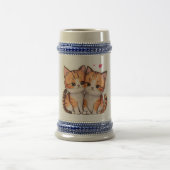 Chope À Bière “Purr-fect Pair” “Double the Whiskers, Double the (Centre)