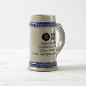 Chope À Bière QR Code Business Logo Professionnel Noir Moderne (Devant droit)