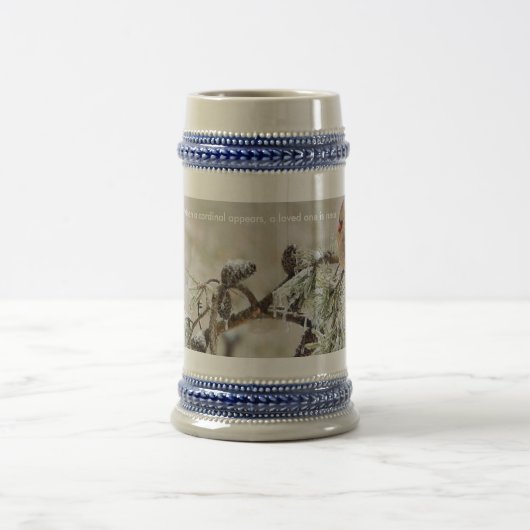 Chope À Bière Quand un cardinal apparaît, aimé est près (Centre)