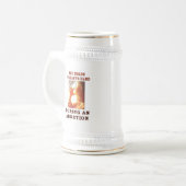 CHOPE À BIÈRE QUI TIENT LA MAIN DU BÉBÉ (Devant gauche)