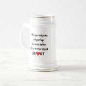 Chope À Bière Rangez avec votre coeur (Devant gauche)