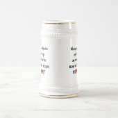 Chope À Bière Rangez avec votre coeur (Centre)