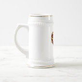 Chope À Bière Red Filigree Heart Stein (Gauche)