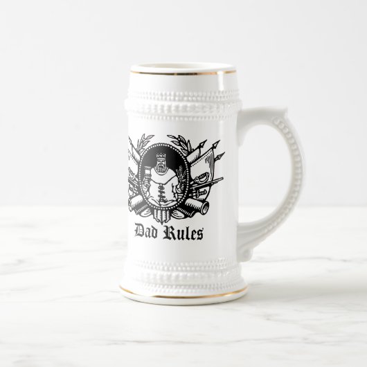 Chope À Bière Règles de papa ! (Droite)