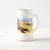 Chope À Bière Remington Old West Horse et Cowboy (Devant droit)