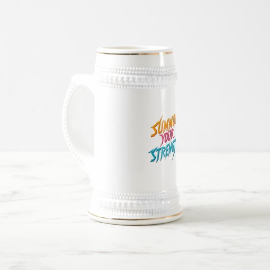 Chope À Bière Résumer votre force (Devant gauche)