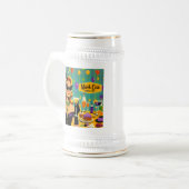 Chope À Bière Retro 50s Mardi Gras Cocktail Party (Devant gauche)