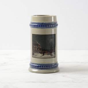 Chope À Bière Réveillon de Noël victorien en calèche d'hiver
