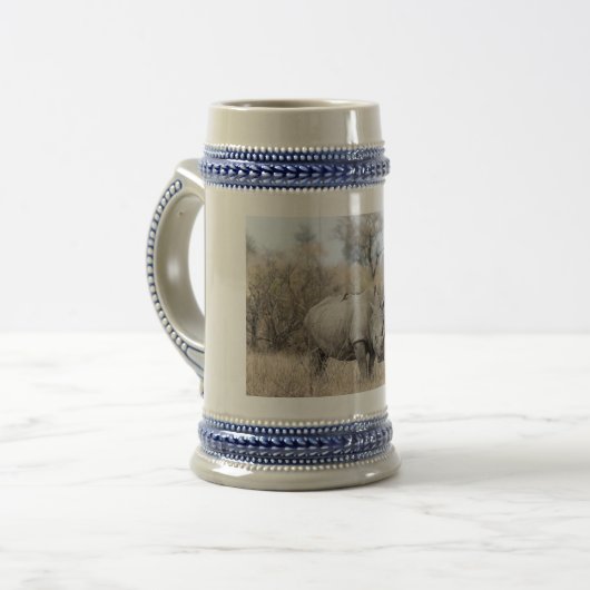 Chope À Bière Rhino blanc (Devant gauche)