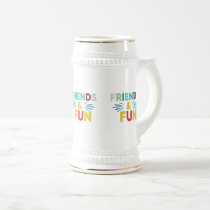 Chope À Bière Rires garanties - Multicolor "Friends & Fun"