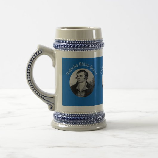 Chope À Bière Robbie Burns - Oidhche Bhlas Burns Gris Clair (Gauche)