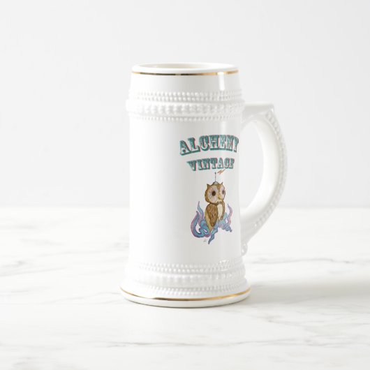 Chope À Bière Robot de hibou de poulpe (Devant droit)