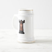 Chope À Bière Roche d'échecs noire (Devant gauche)