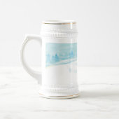 Chope À Bière Roe Deer hiver paysage de forêt enneigée (Gauche)