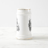 Chope À Bière Roi de la bière gravée Stein (Centre)