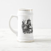 Chope À Bière Roi de la bière gravée Stein (Gauche)