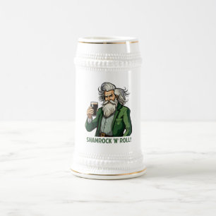 Chope À Bière Roll shamrock - Irlandais
