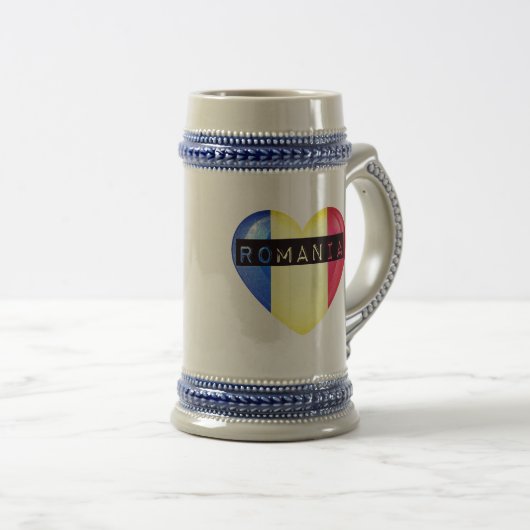 Chope À Bière Romania Heart (Devant droit)