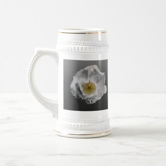 Chope À Bière Rose de plage de Blanc Stein (Gauche)