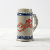 Chope À Bière Rouge octopus à gauche (Devant droit)