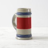 Chope À Bière Rouge rayé (Devant gauche)